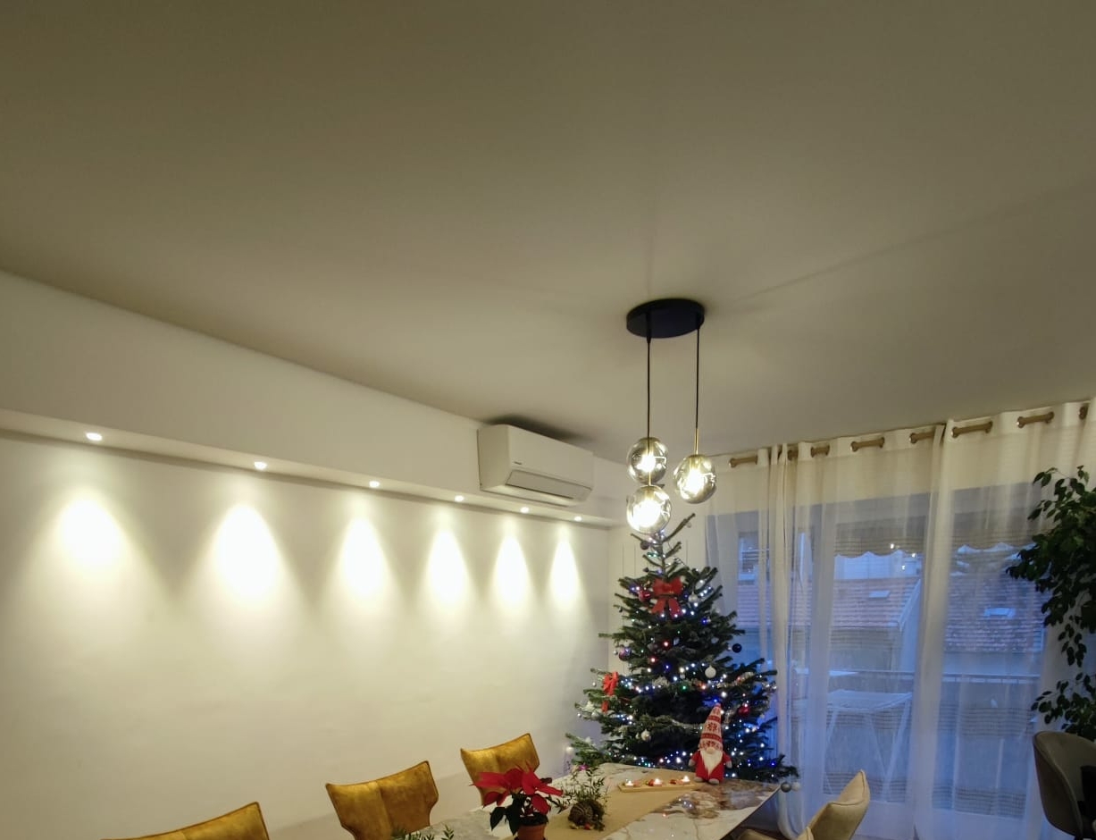 Installation de climatisation et éclairage LED