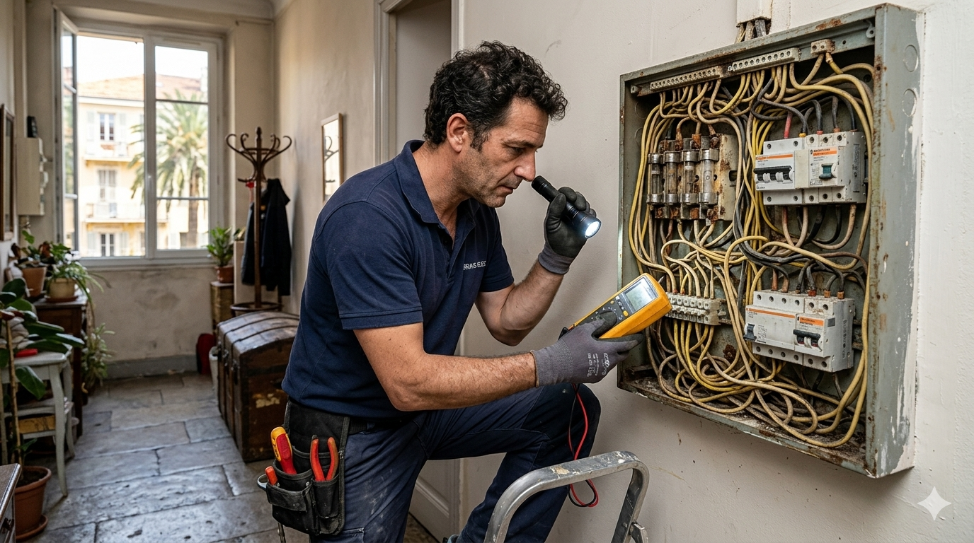 Tableau &eacute;lectrique v&eacute;tuste : les signes qui doivent vous alerter