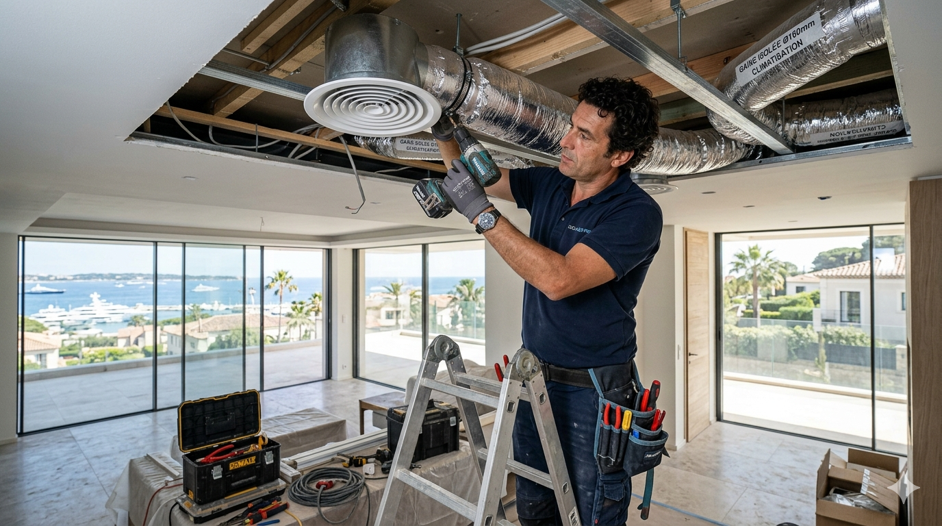Climatisation gainable ou split : que choisir dans les Alpes-Maritimes