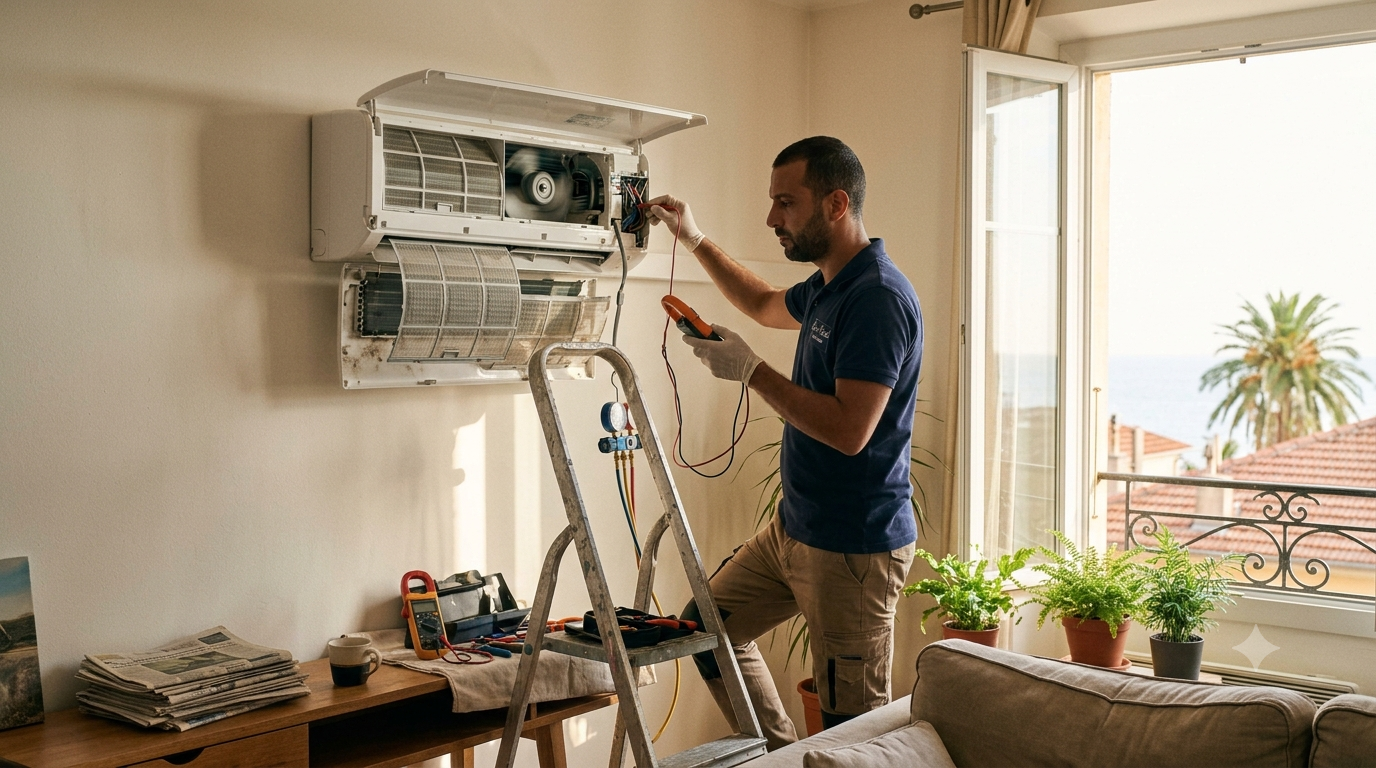 Clim qui tourne mais ne rafra&icirc;chit pas : les causes m&eacute;caniques